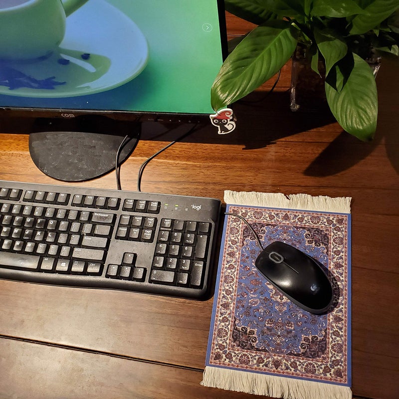kotoyas Rug Mouse Pad, 2 Pack Woven Rug Bohemian Style Carpet Mouse Pad for Table DÃ©cor - Image 4
